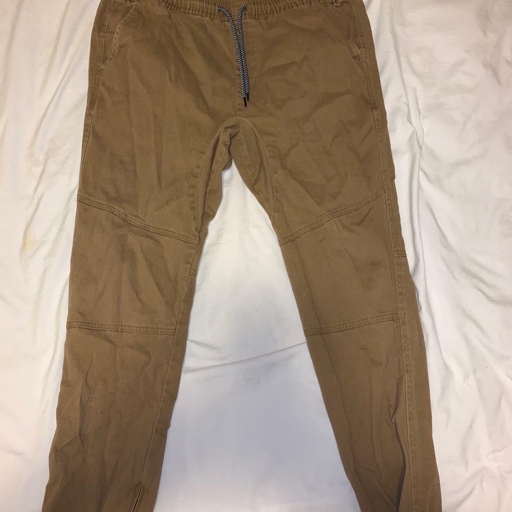Brooklyn Cloth.“The Jogger” Tobacco Twill Joggers